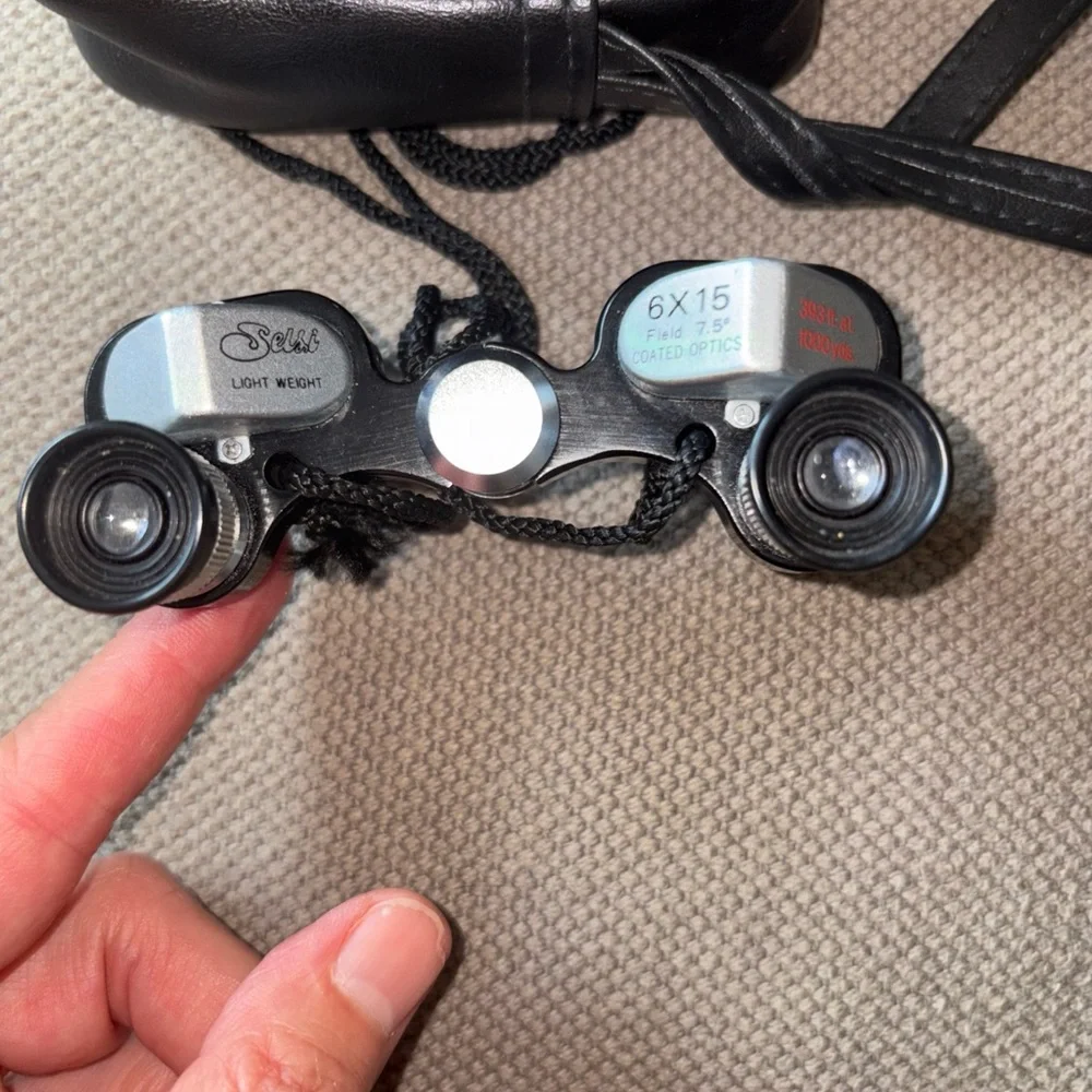 Selsi Lightweight Binoculars 6x15 Field 7.5” Light Weight